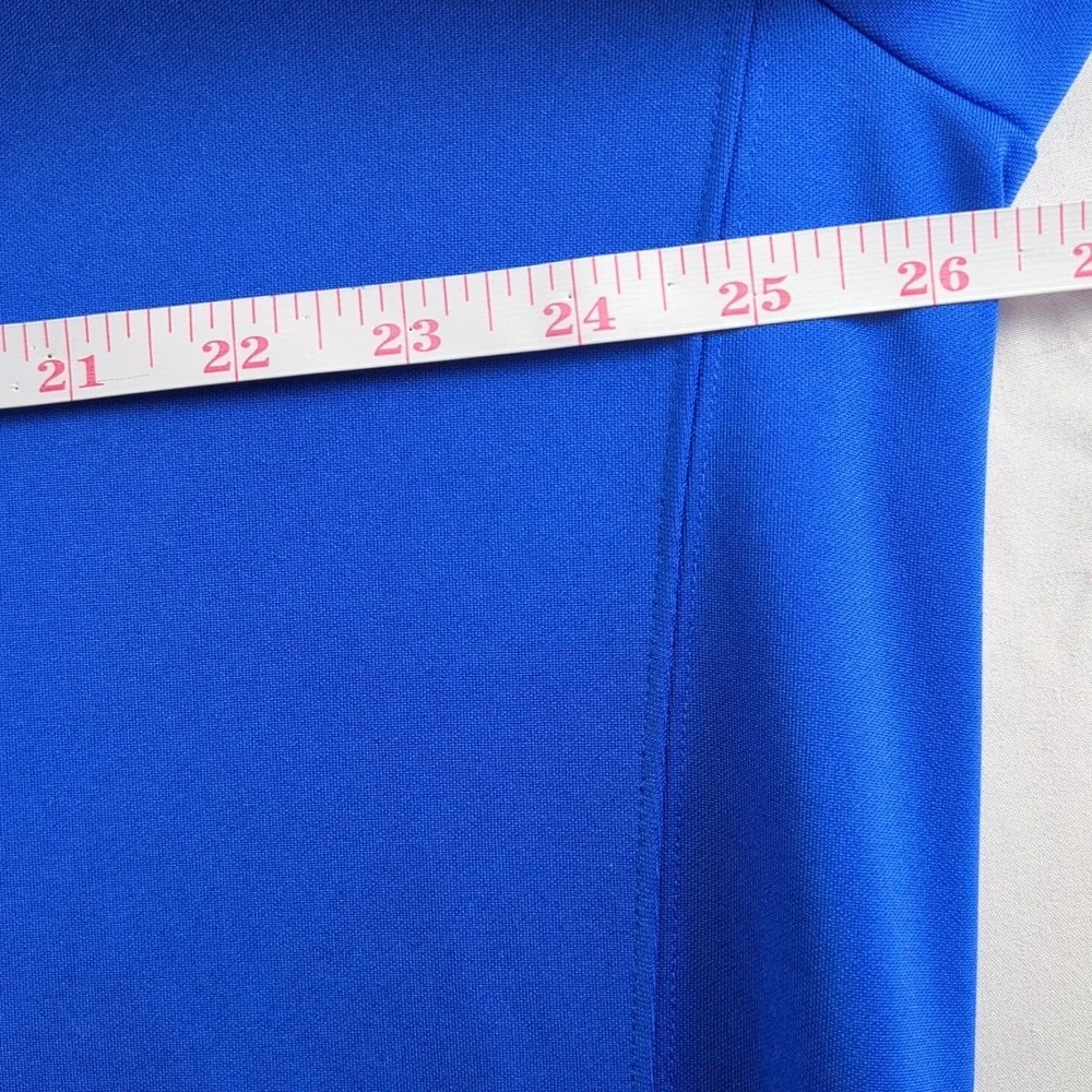 Nike Golf Dri-Fit‎ Athletic Knit Polo Shirt Men's XXL Blue Tour Performance